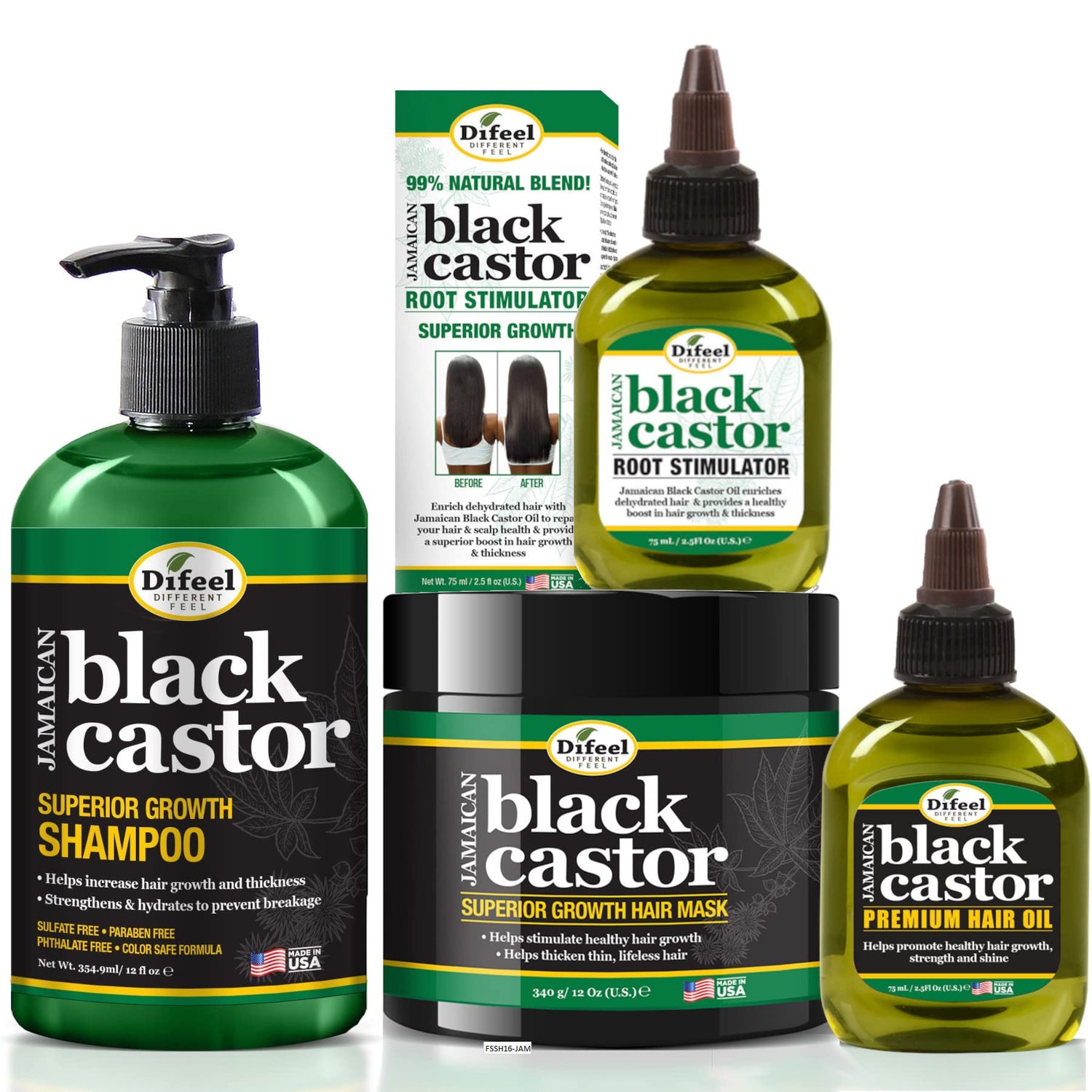 Difeel Black Castor Oil