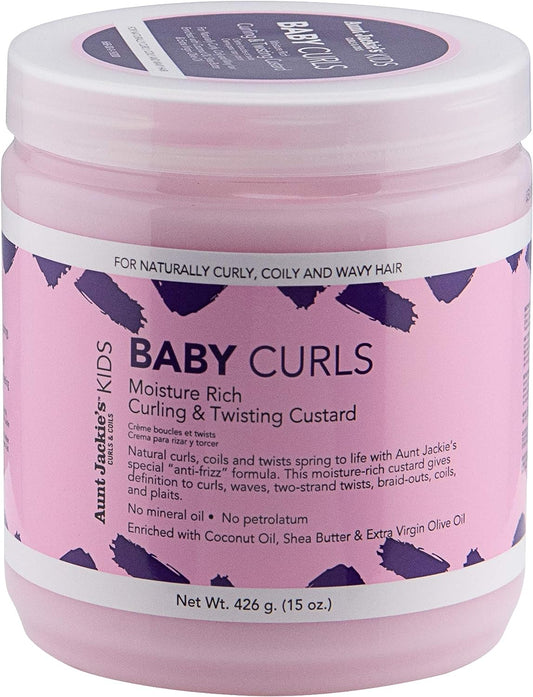 Aunt Jackies Baby Girl Curls Curling And Twisting Custard - 15oz