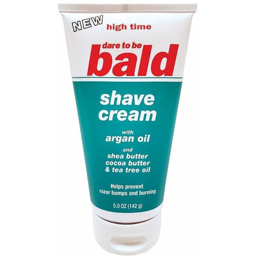 High Time Dare To Be Bald Shave Cream with Argan Oil - 5 oz