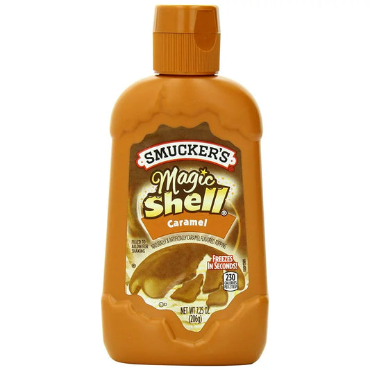 Smuckers Magic Shell Caramel Flavored Topping 7.25 Ounce