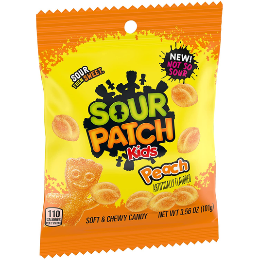 Sour Patch Kids, Peach Soft And Chewy Candy 101g