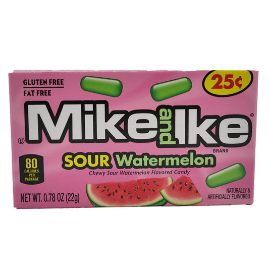 Mike and Ike Sour Watermelon Chewy Candies - 0.78oz