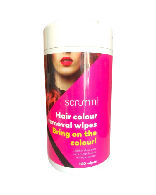 Scrummi Hair Color Removal Wipes 100 Biodegradable Wipes-Stain Removal