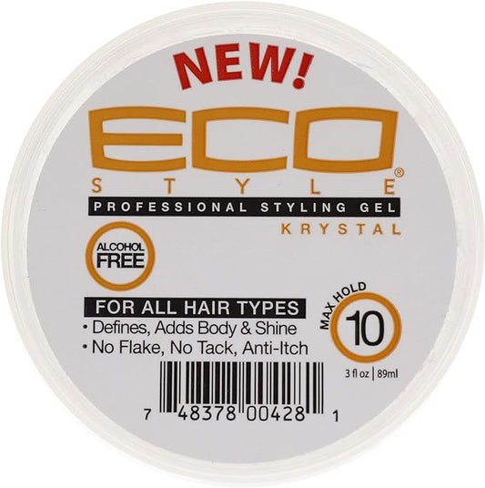Eco Style Krystal Styling Gel For All Hair Types 3oz