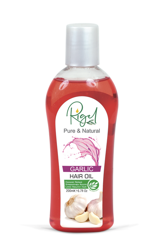 RIGEL - Pure & Natural GARLIC Hair Oil - Damage Repair Strengthen Roots - 200ml