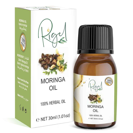 RIGEL 100% Herbal Moringa Oil | Treatment Oil For Dull & Dry Skin & Hair - 30ml