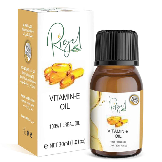RIGEL 100% Herbal Vitamin-E Oil | Oil For Nail, Facial, Hair & Skin Care - 30ml