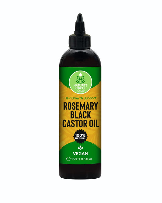 Natures Circle Oils Rosemary Black Castor Oil 250ml / 8.5oz