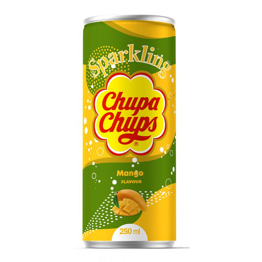 Chupa Chups Mango Flavour Sparkling Soft Drink 250ml