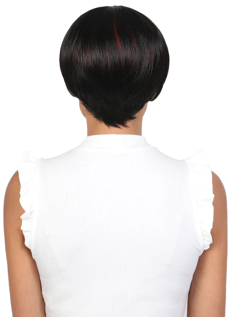 Beshe Synthetic Curlable Bubble Bob Pixie Short Wig - BBC-JEDA