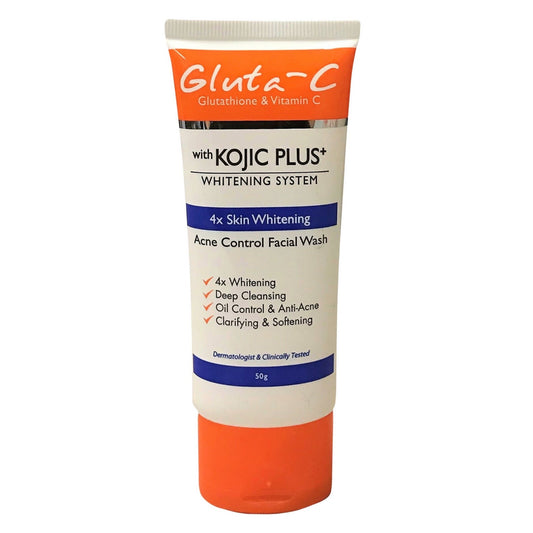 Gluta-C with Kojic Plus Lightening & Brightening Acne Control Face Wash - 50g