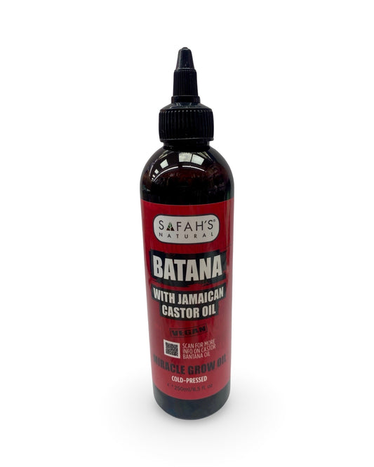 Safah Batana Jamaican Castor Oil- Natural Hair And Scalp Care Solution -8.5oz