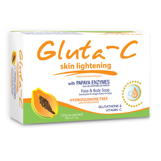 Gluta-C Skin Lightening Soap with Papaya Exfoliants - 135g