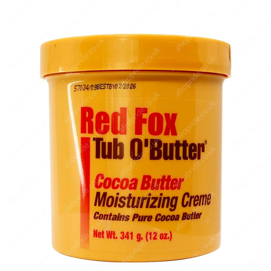 Red Fox Tub O'Butter Cocoa Butter Moisturizing creme- 12oz