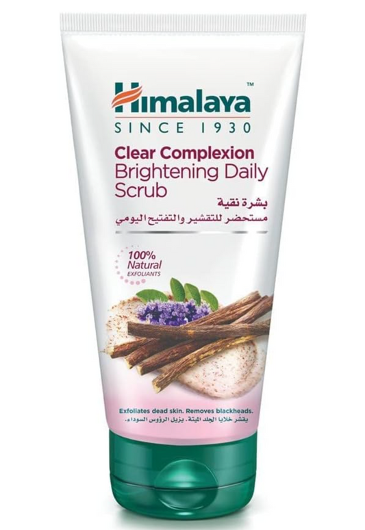 Himalaya Clear Complexion Whitening Daily Face Scrub, Brightens skin