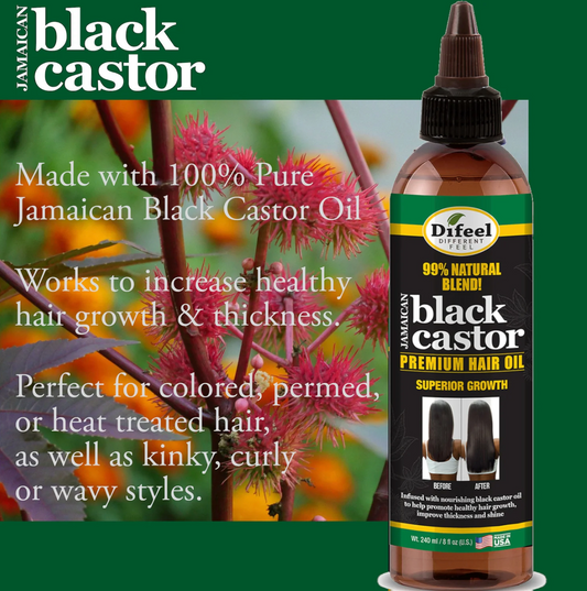 Difeel 99% Natural Blend Jamaican Black Castor Hair Oil