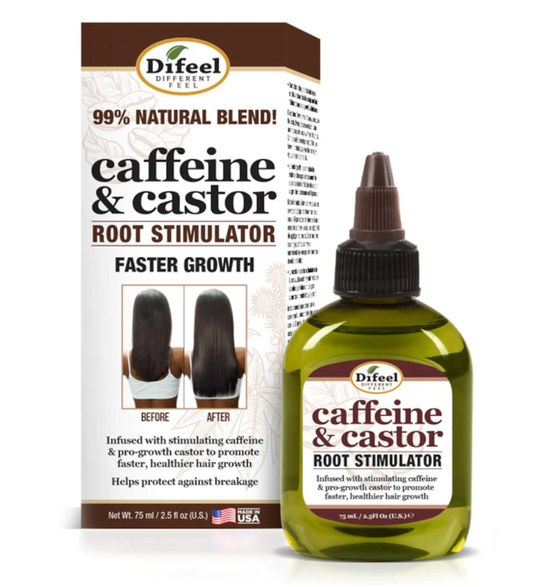 Difeel Caffeine & Castor Root Stimulator For Faster Hair Growth