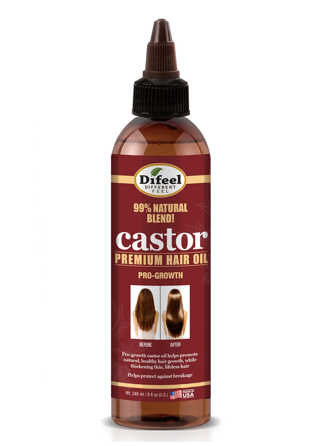 Difeel Castor Pro-growth Hair Oil 8oz