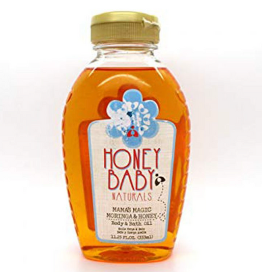 Honey Baby Naturals Mamas Magic Moringa And Honey Body And Bath Oil 11.25oz