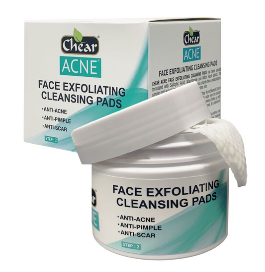 Chear Acne Face Exfoliating Cleansing Pads Wipes