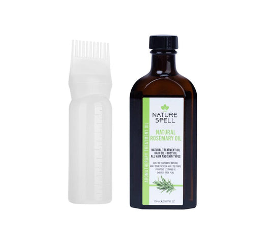 Nature Spell Rosemary Oil With Shampoo Bottle Oil Comb Hair