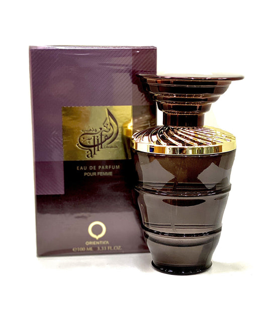 Orientica Alif Dhahab Eau De Parfum Arabian Perfume Spray For Women Halal - 3.3oz