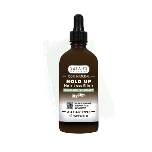 Safah's 100% Natural Grow Back Hair Growth Elixir castor/Garlic -3.5oz