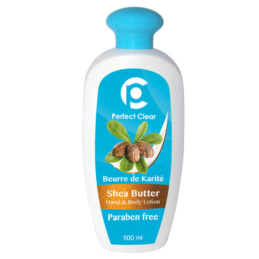 Perfect Clear Shea Butter Hand & Body Lotion, Paraben free - 500ml