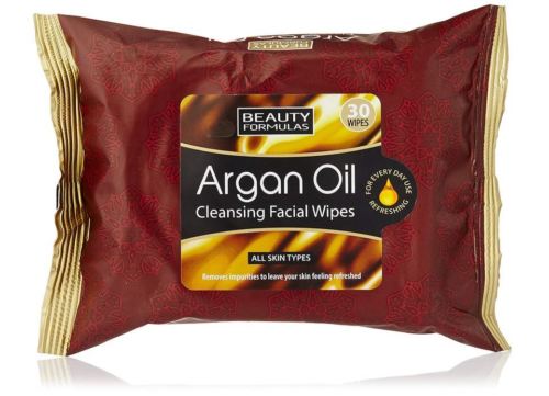 Beauty Formulas Argan Oil Cleansing Facial Wipes 30 Wipes