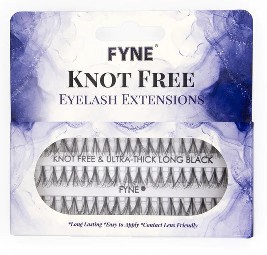 FYNE Knot Free & Ultra Thick Long Black Lashes