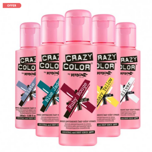 Crazy Color By Renbow Semi-Permanet Hair Color Creams- 100ml