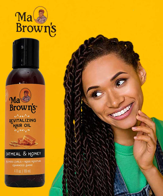 Ma Browns Revitalizing Hair Oil With Oatmeal And Honey - 4oz