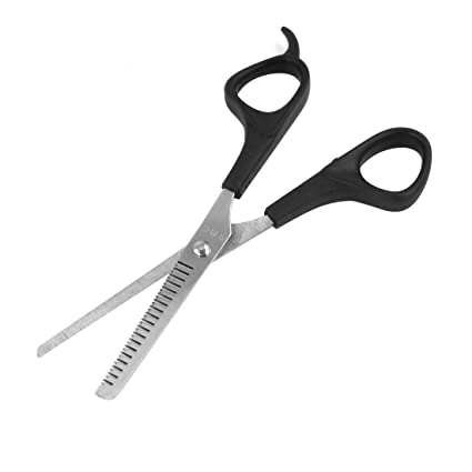 Plastic Handle Hair Cutting Hairdressing Thinning Scissors Shears Black