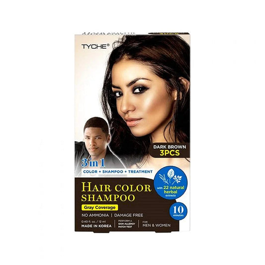 Nicka K Tyche Magic 3 In 1 Hair Color Shampoo - 0.40 oz 3pcs