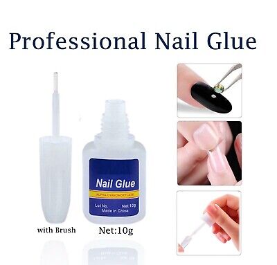 Extra Strong Clear Nail Glue With Brush - 10g
