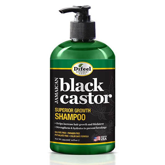 Difeel Superior Growth Jamaican Black Castor Shampoo - 12 Oz