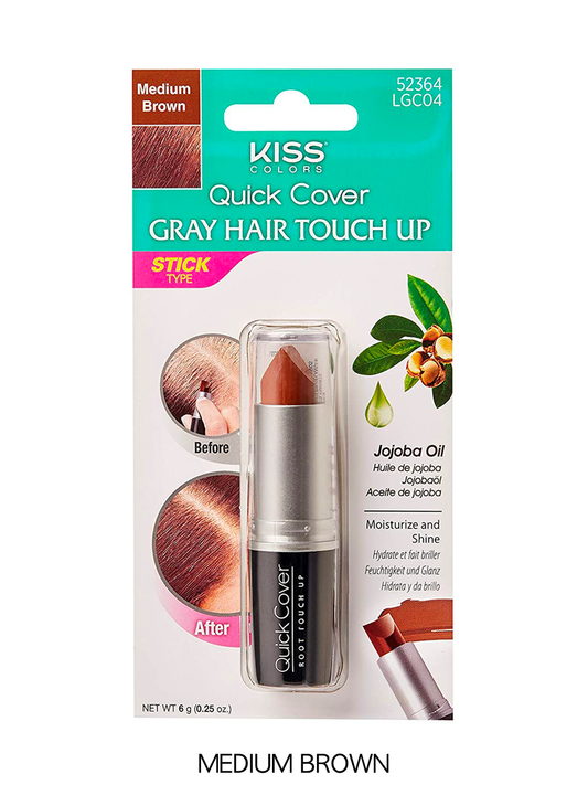 KISS Quick Cover Gray Hair Touch Up Stick (Brown)