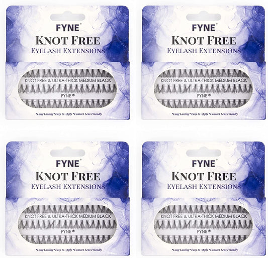 FYNE Knot Free & Ultra Thick Long Black Lashes