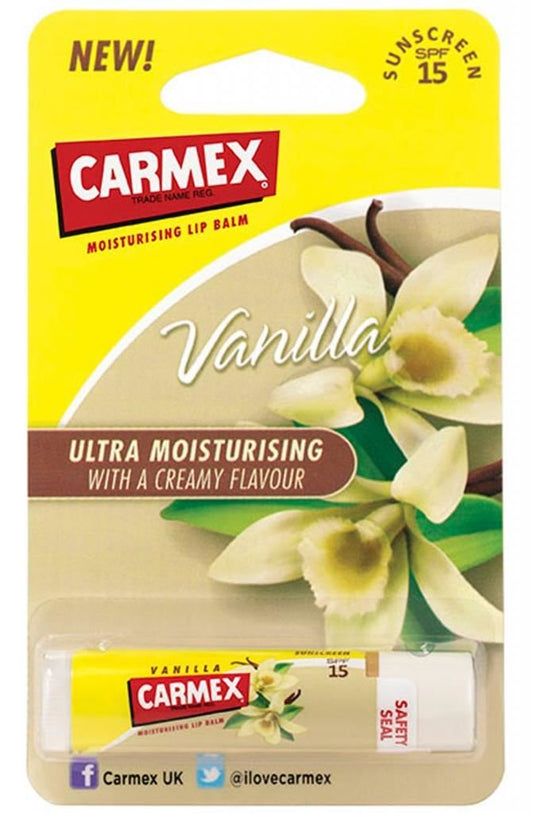 Carmex Moisturising Lip Balm SPF 15 - Vanilla