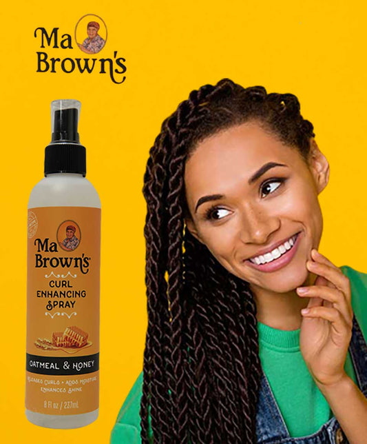 Ma Browns Curl Enhancing Spray With Oatmeal And Honey - 8oz