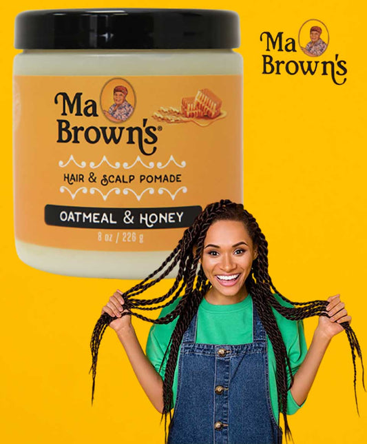 Ma Browns Hair And Scalp Pomade With Oatmeal And Honey - 8oz