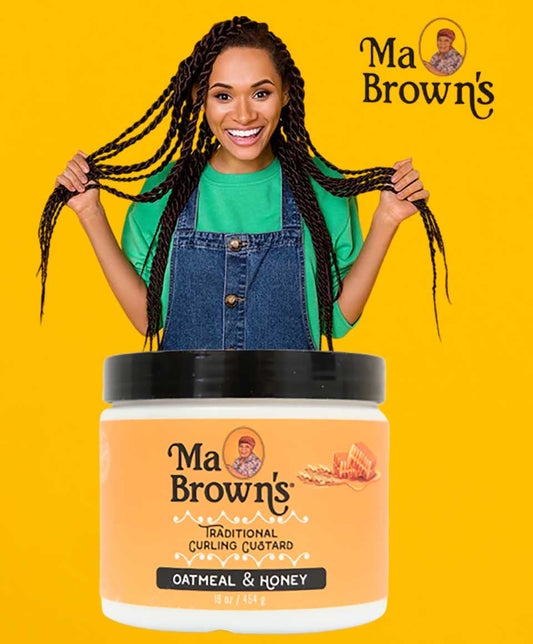Ma Browns Traditional Curling Custard With Oatmeal And Honey - 16OZ