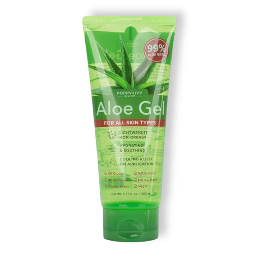 Poppy & Ivy - Aloe Gel 99% Aloe Gel For All Skin Types - 200 ml