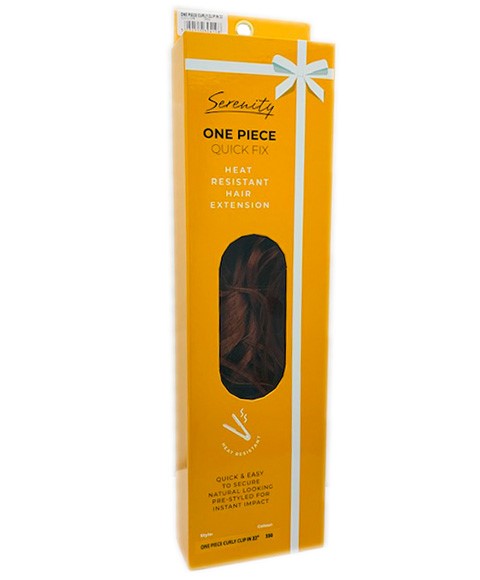 Serenity One Piece Curly Clip In Hair Extension