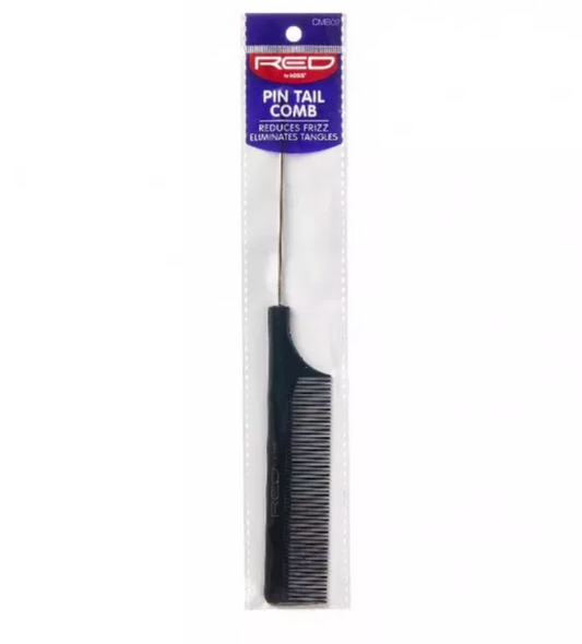 Red By Kiss: Single Pin Tail Comb - Black #CMB02