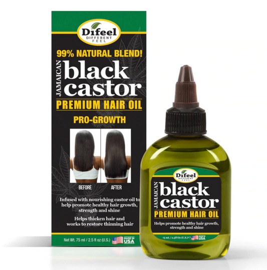 Difeel Superior Growth Jamaican Black Castor Premium Hair Oil - 2.5 oz
