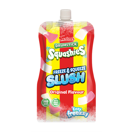 Swizzels Drumstick Squashies Slush Pouch - Original Raspberry Flavour 250ml