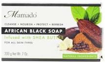 Mamado African Black Soap Infused with Shea Butter 200g