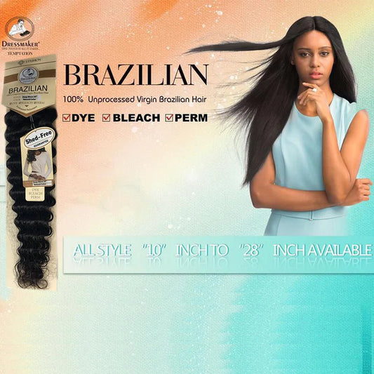 Dressmaker Temptation Virgin Brazilian Hair - Deep Wave All Lengths