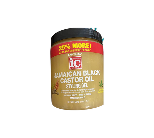 Fantasia Ic Jamaica Nblack Castor Oil Styling Gel - 200z